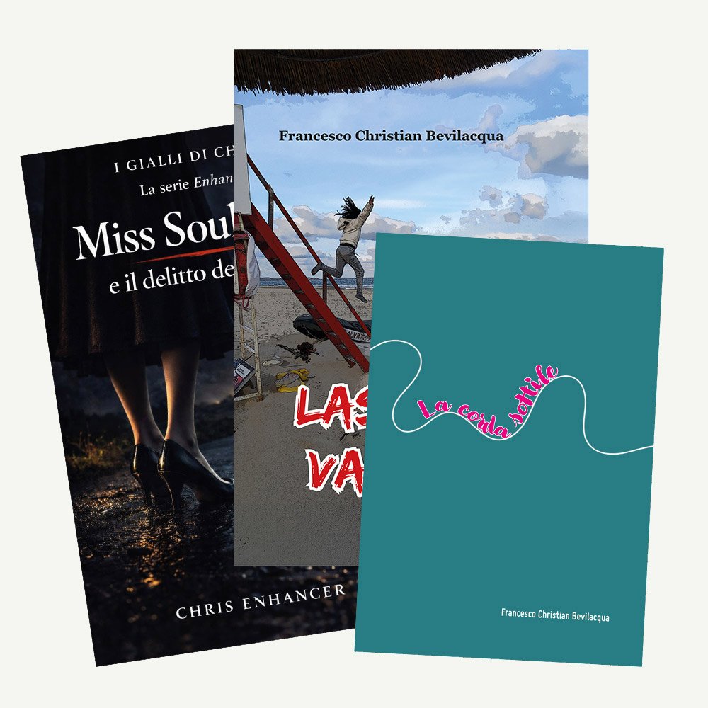 Il cofanetto con i tre libri: Miss Soulblack, Lasciati Valere e La Corda Sottile
